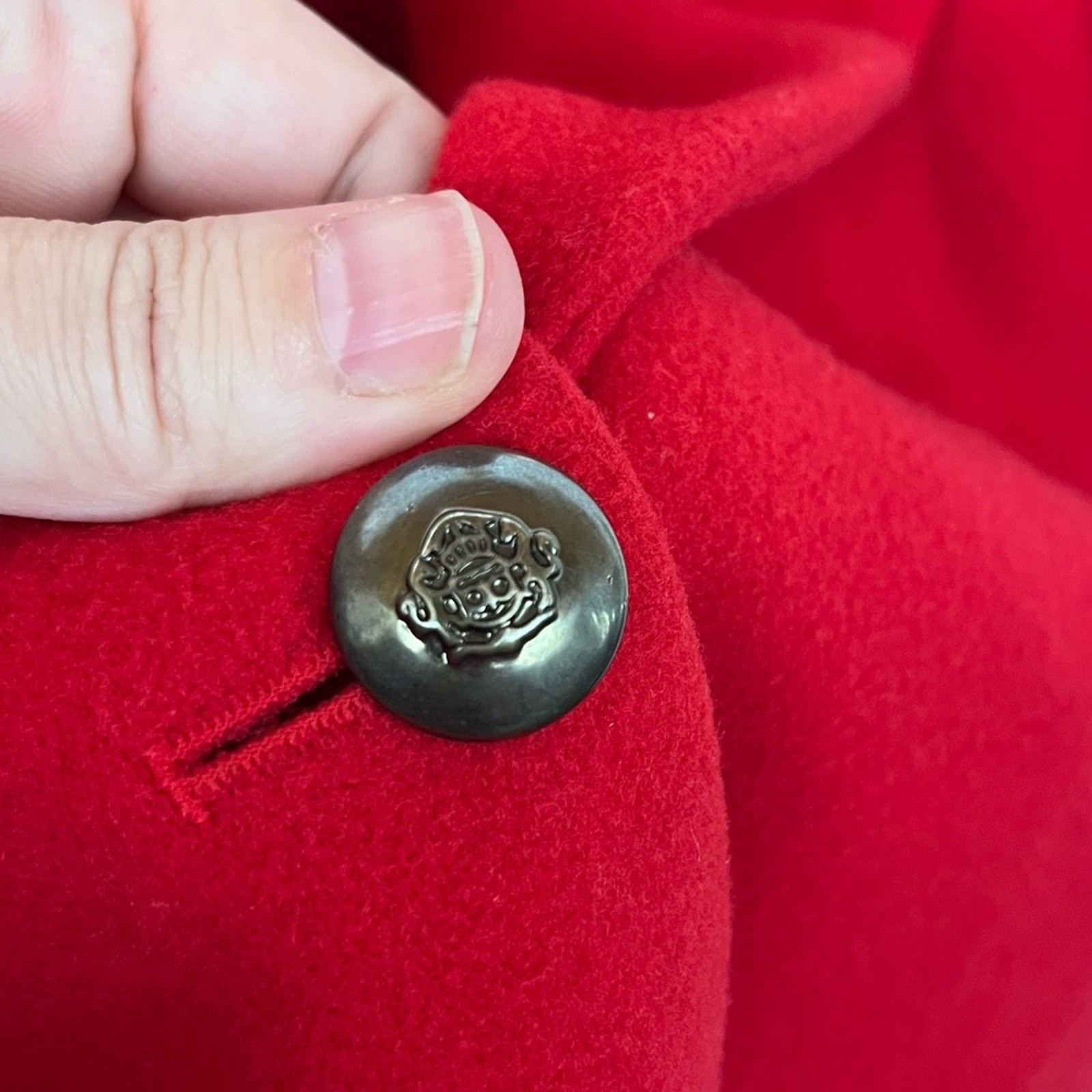 VIntage Red Oversized Blazer Wool Cashmere Blend Georges Marciano Designer 12