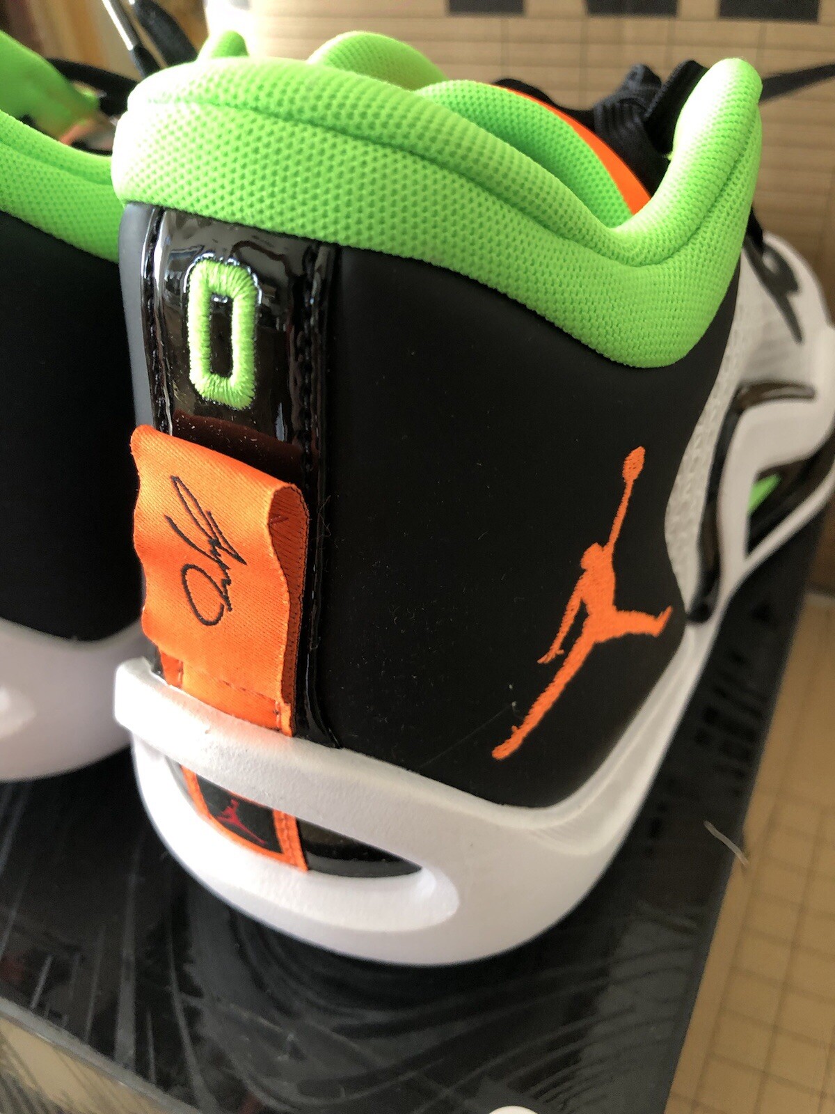 Nike Jordan Tatum 1 White|Orange |Black Home Team DZ3324-108 Men Size 10.5
