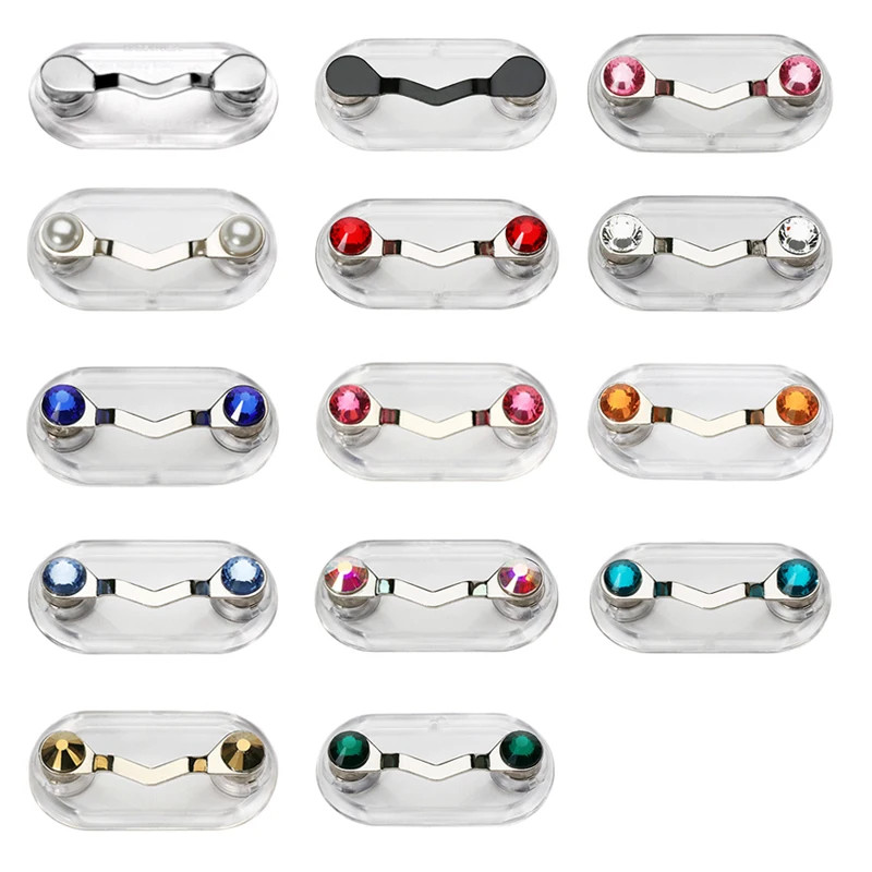 Magnetic Eyeglass Holder Clip Glasses Badge Earphone Holder Men Women Shirt