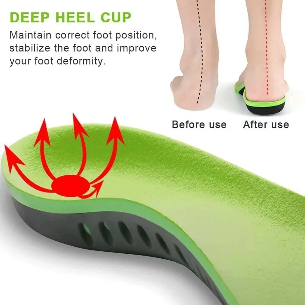 Orthotic Shoe Insoles Inserts Flat Feet High Arch Support For Plantar Fasciitis