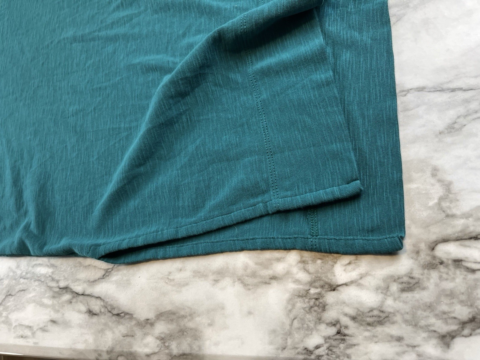 J. Jill Cowl Neck Tunic Womens Sz Medium 100% Pima Cotton Turquoise