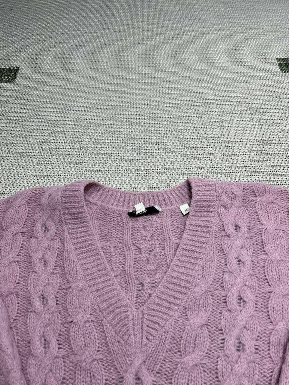Vince Sweater Womens Small Pink Alpaca Blend Cable Knit Pullover *