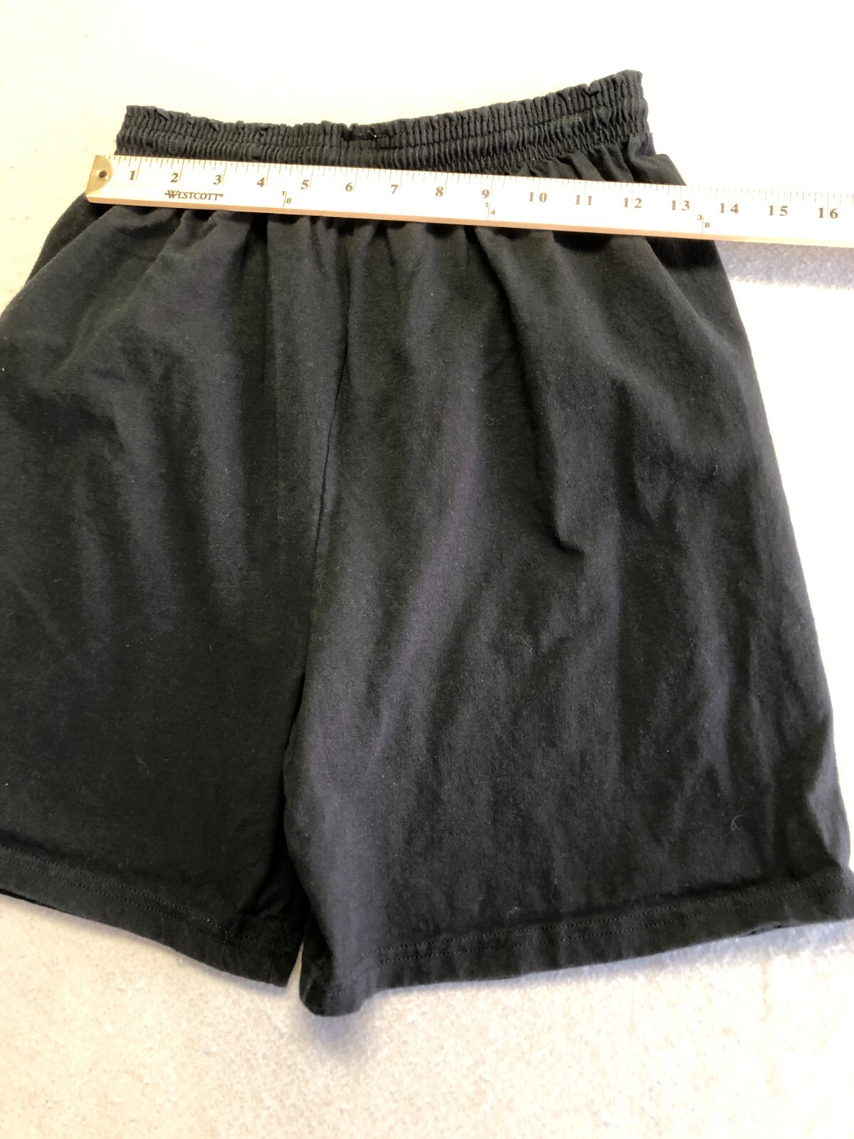 Champion Sweat Shorts Adult Medium 32-34 Black Cotton Elastic Waist Active