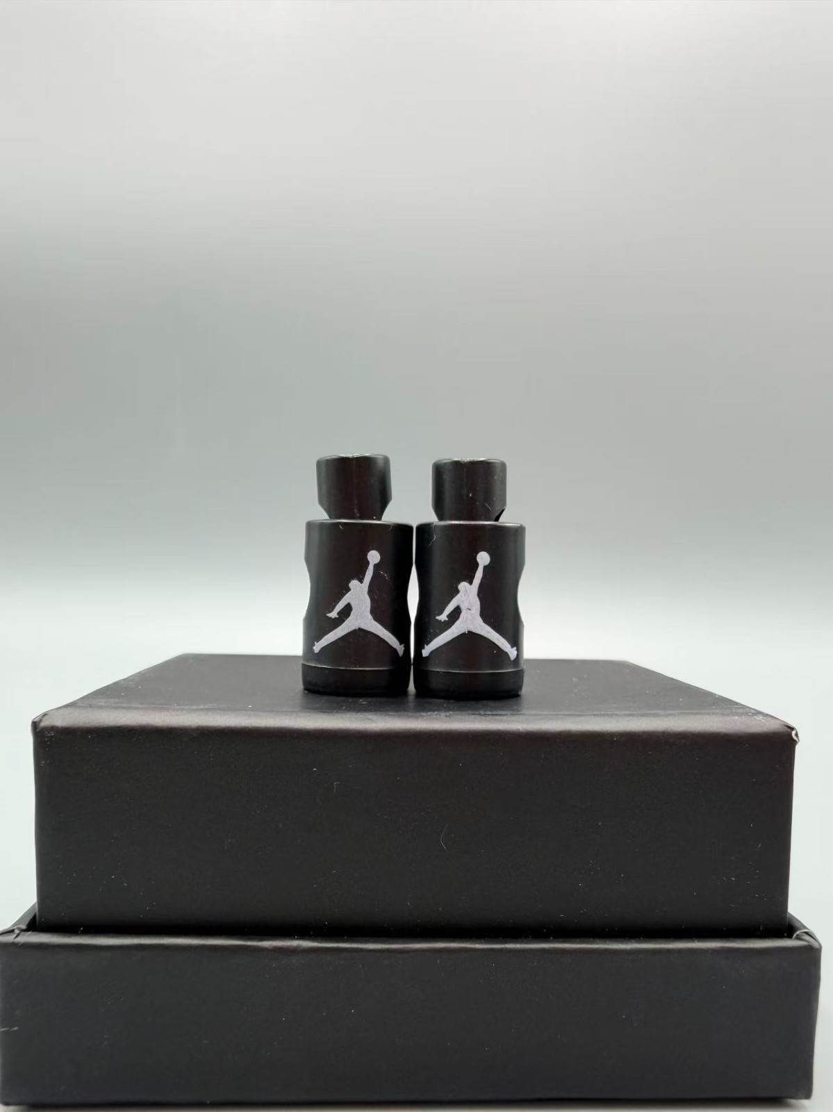 Air Jordan V VI Lace Locks Black Base With White Jumpman Holder Available