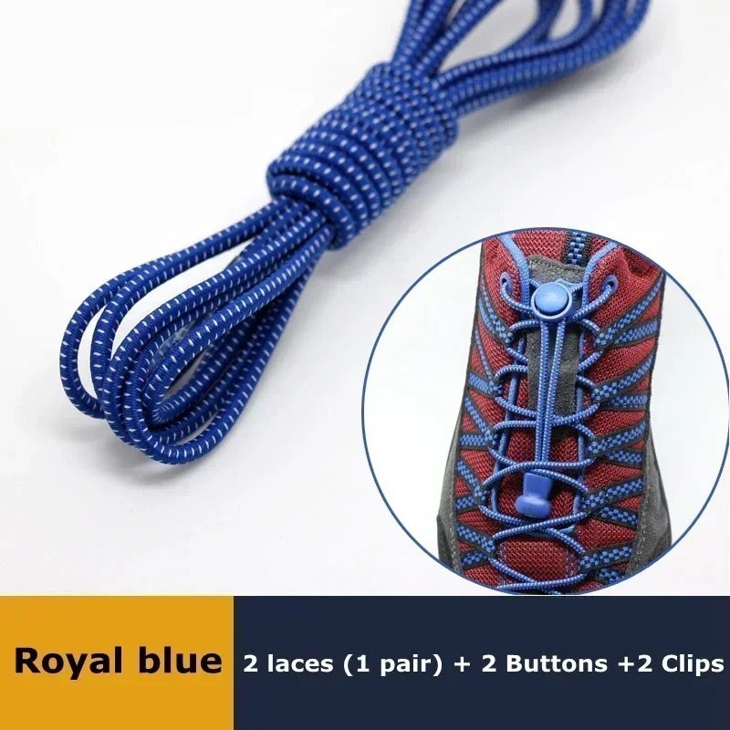 No Tie Elastic Lock Shoe Laces Rope Running Jogging Sneakers Trainer Shoelaces