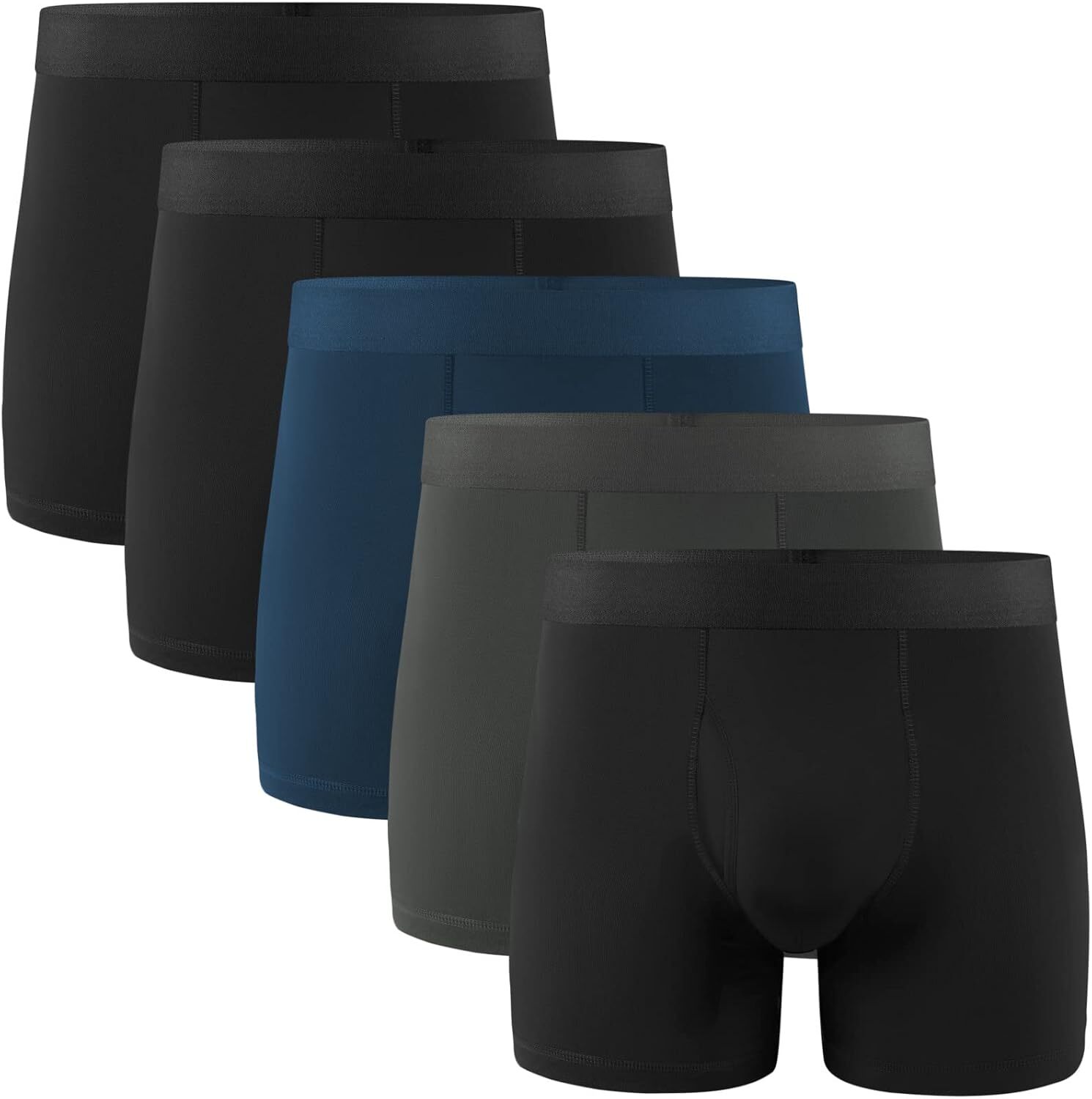 5Mayi Men Underwear Boxer Briefs Cotton Regular Long Mens Boxer Briefs Und