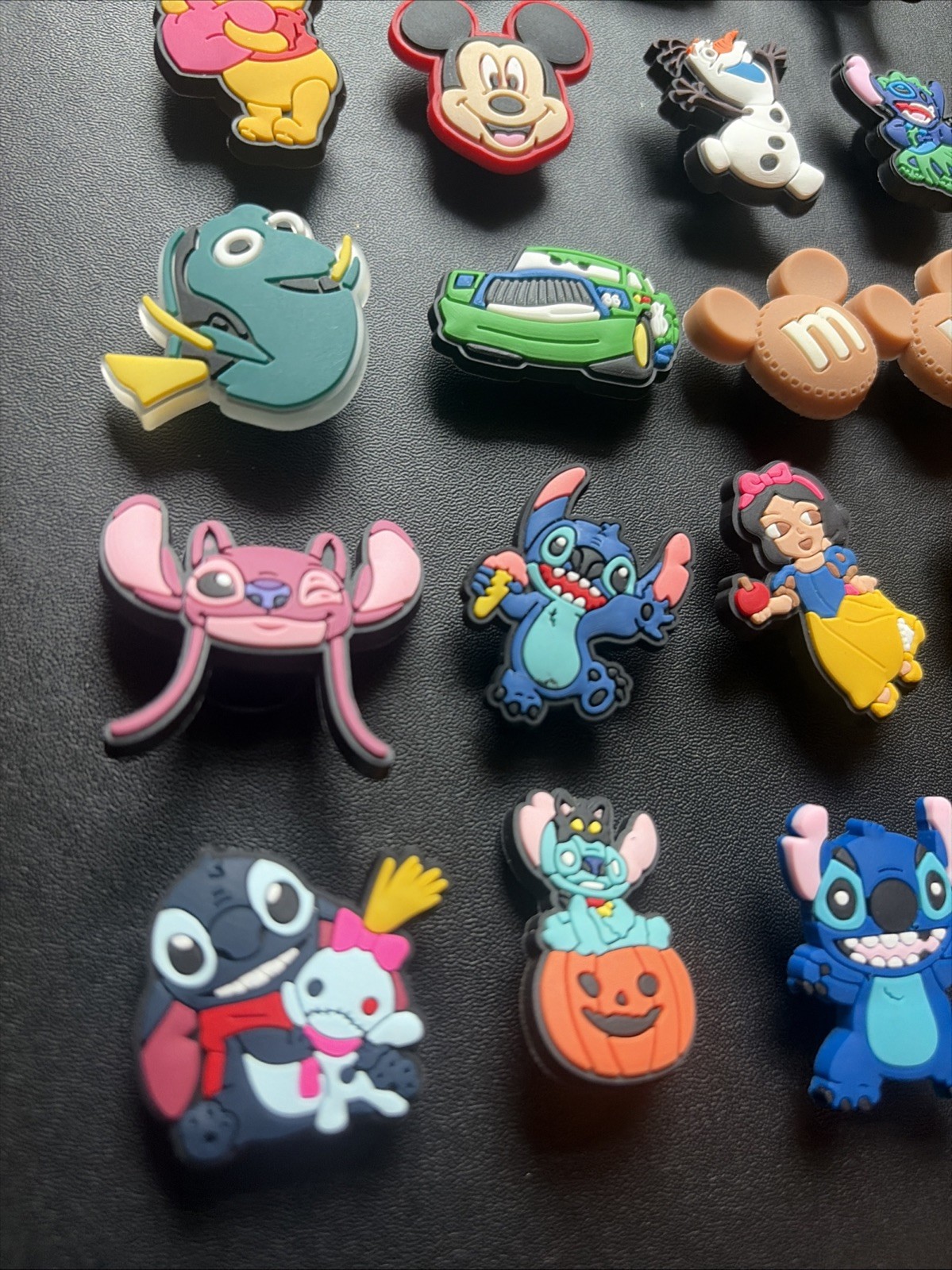 Lot of 24 Assorted Disney Universal Characters Croc Jibbitz Shoe Charms As Shown