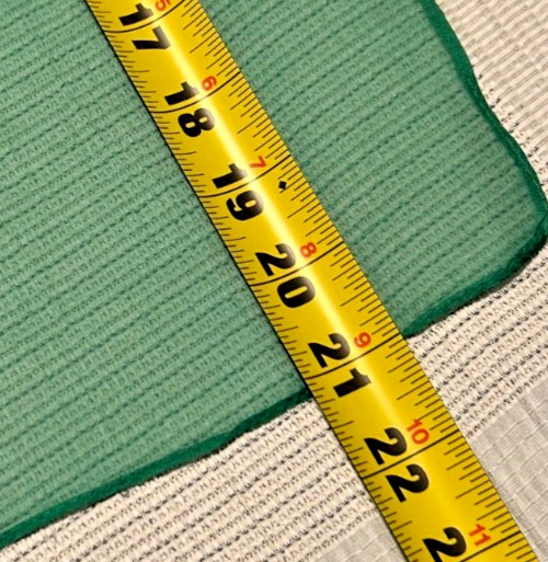 NEW 20 x 21 In. Small Sq. Green Solid Color 100% Mulberry Silk Scarf- SS 1039