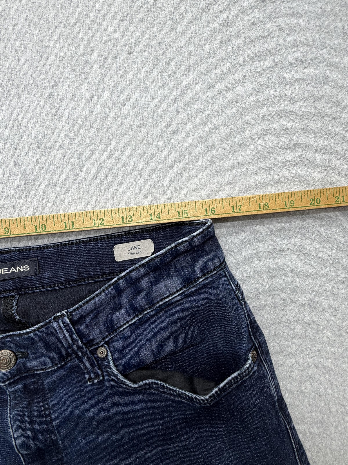Mavi Jake Jeans Mens 33×32 Dark Wash Blue Slim Tapered Stretch Denim Pants