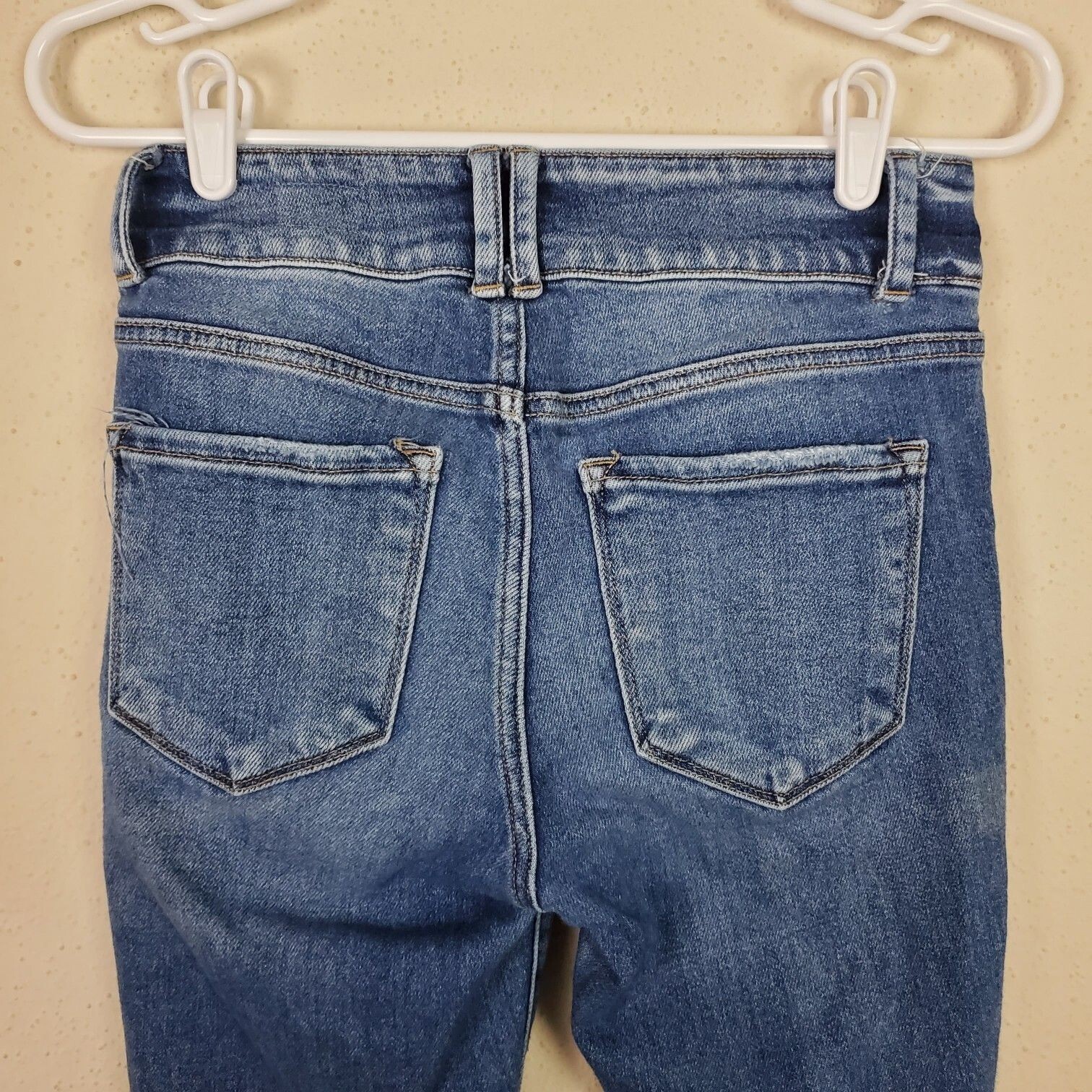Bridge By Gly Jeans Womens 26 Slim Fit Skinny High Rise Ankle Mid Wash Denim
