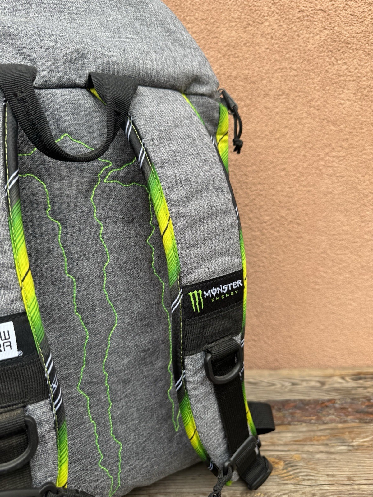 New Era Monster Energy Solid Backpack Gray/Green/Black hat backpack