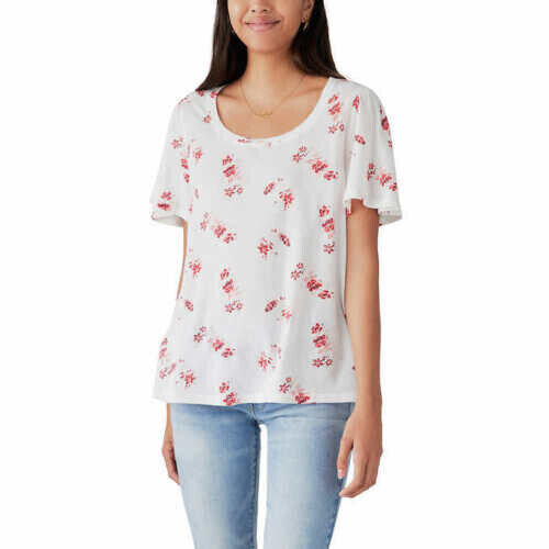 Lucky Brand Ladies’ Flutter Sleeve Top