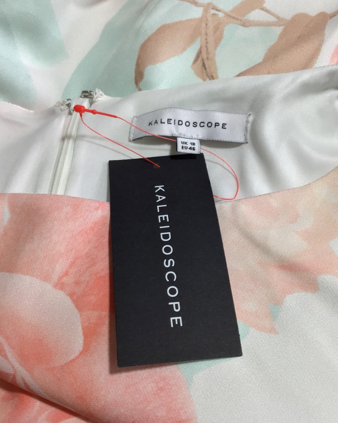 Bnwt KALEIDOSCOPE (18/20) Multicoloured Stretch Cocktail Dress /Wedding/Cruise