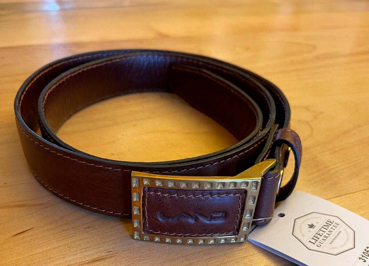 100% Genuine leather belt handmade LandLeather Co with Buckle Pick Your Size NWT