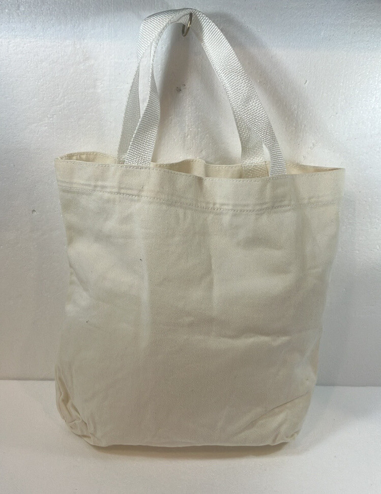 Innovo Inc, white tote with hot stamp initial A