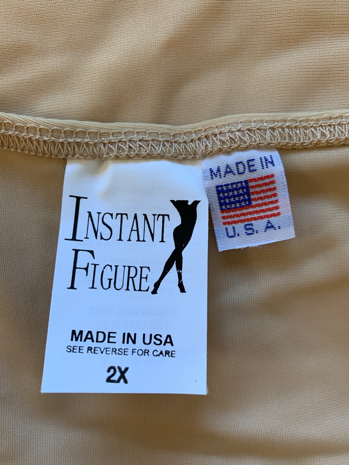 NEW! InstantFigure Sz 2X Firm Control Shaping Mid-Thigh Tank Bodysuit WB40061