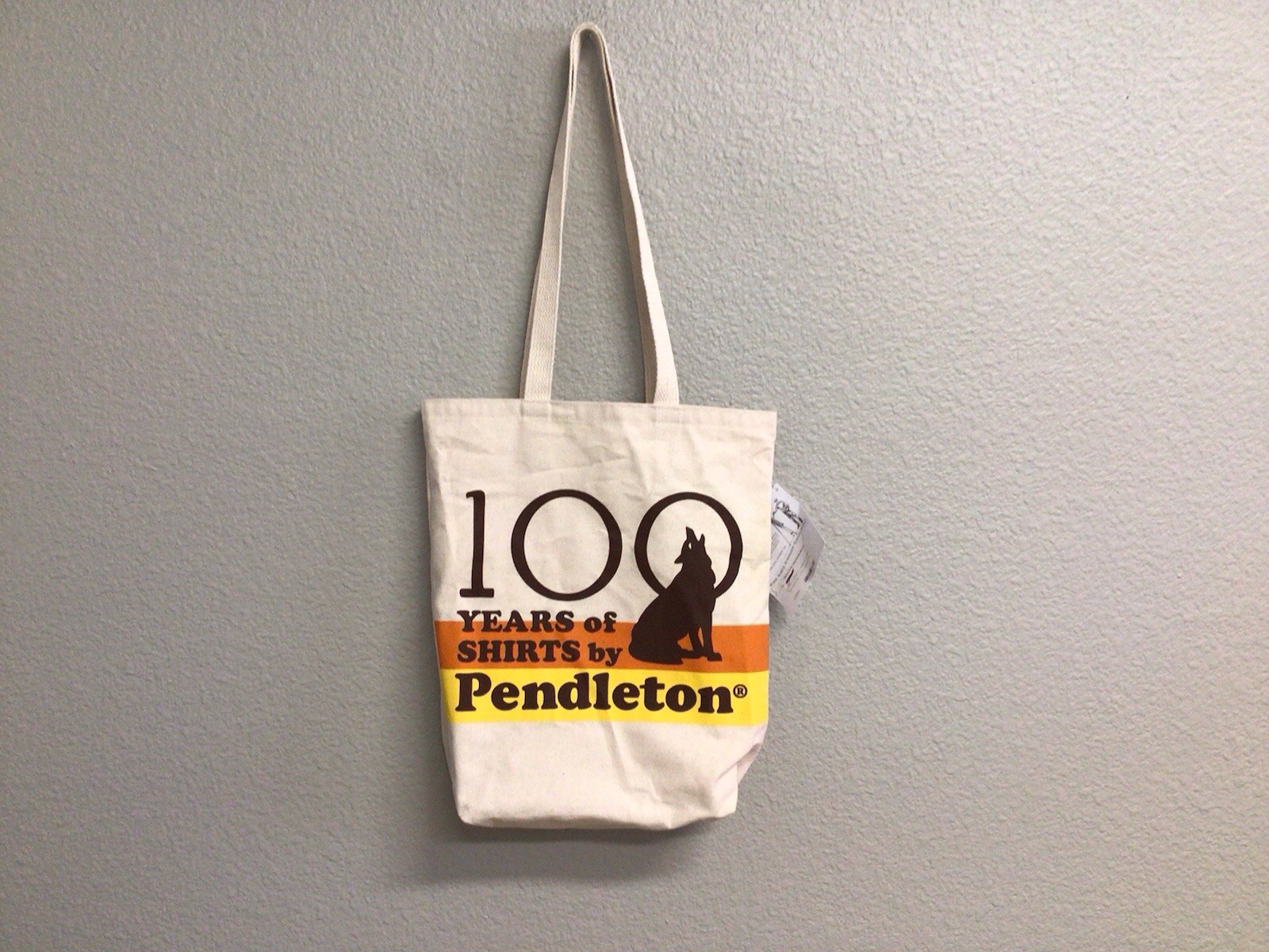 Pendleton Canvas Tote Bag NWT 100 Years Of Shirts NEW Commemorative Graphic