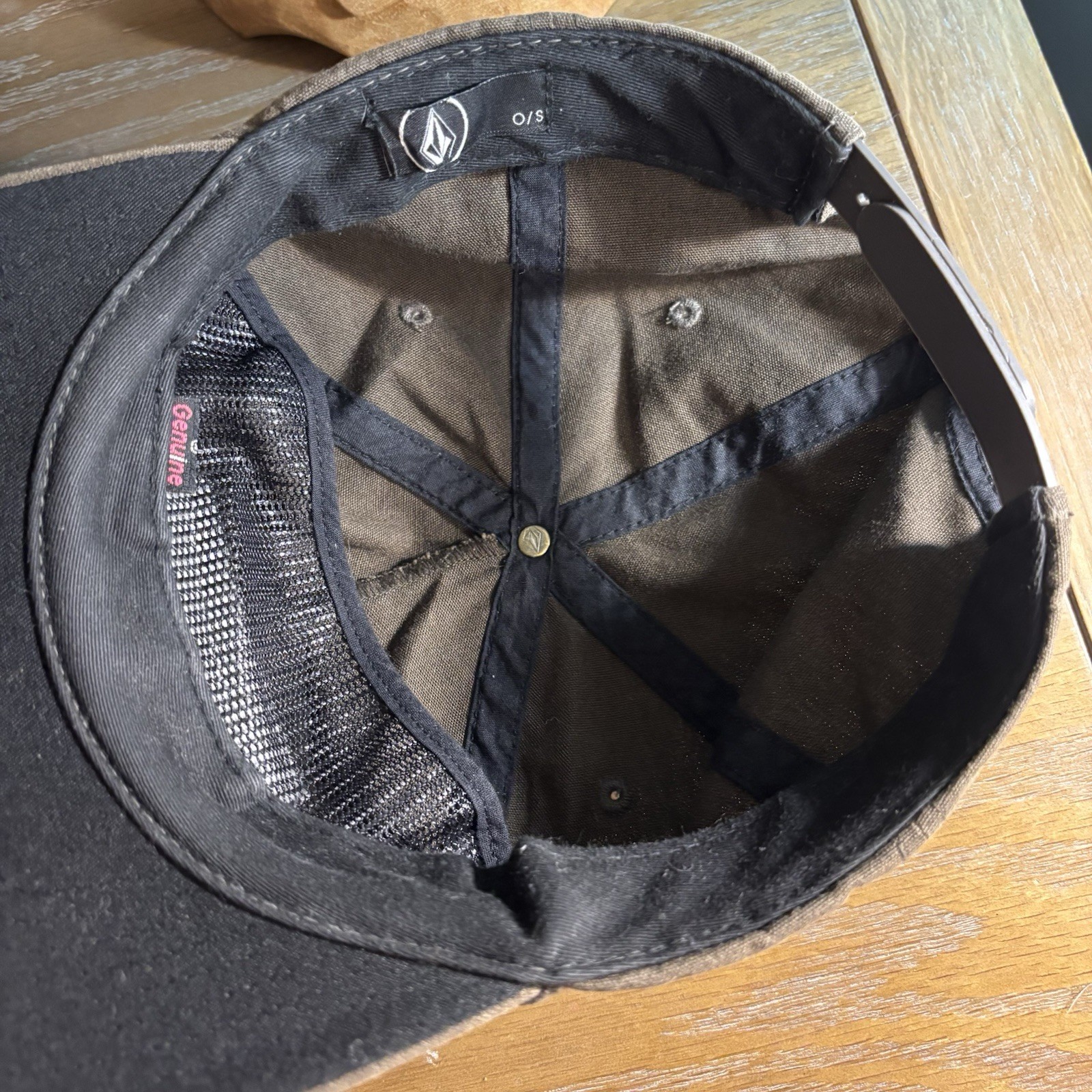 Volcom Brown Solid Men’s Adjustable Baseball Cap Hat One Size