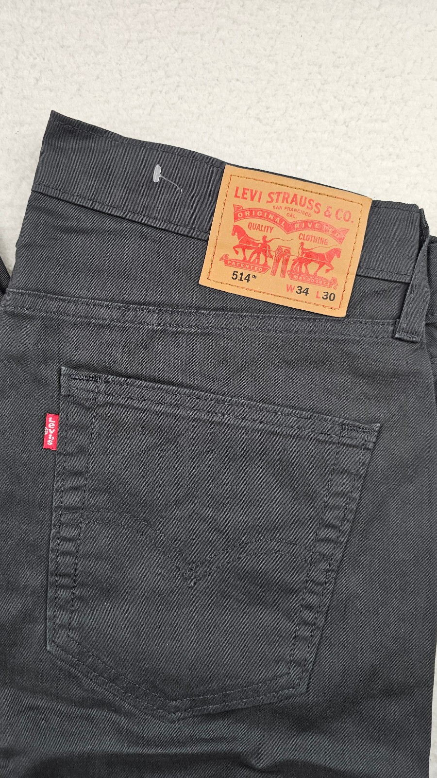 Levis 514 Straight Jeans Gray Charcoal Stretch Sits Below Waist CHOOSE YOUR SIZE
