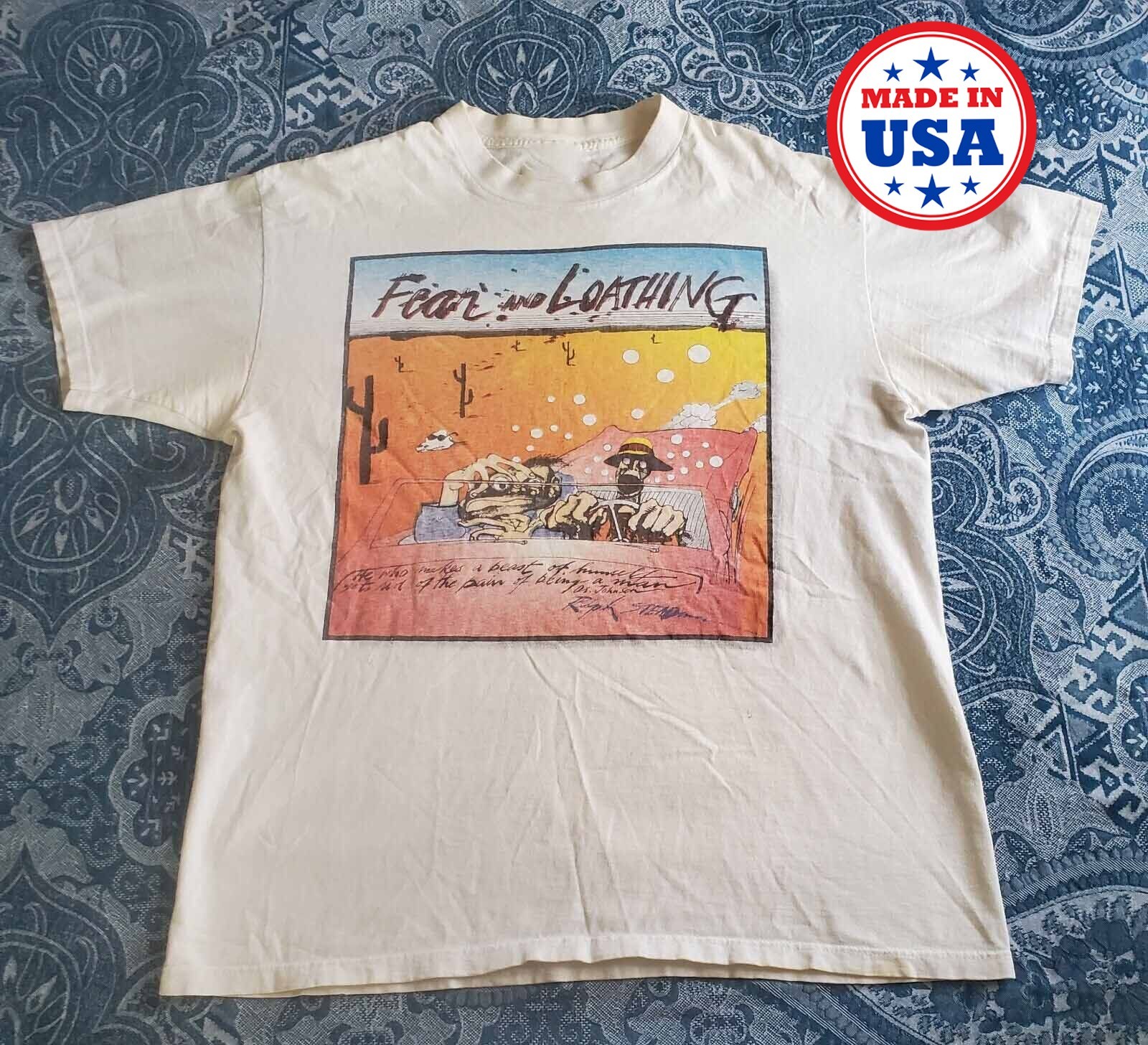 Fear and Loathing in Las Vegas Ralph Steadman Shirt White Unisex S-4XL 1N223