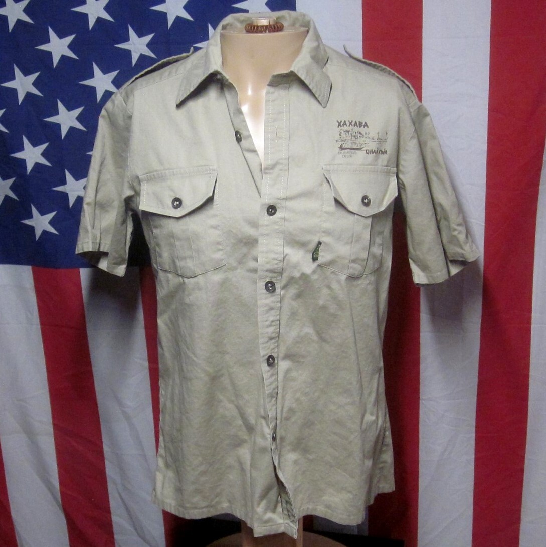 XAXABA CAMP button-down safari shirt Okavango Delta med Botswana