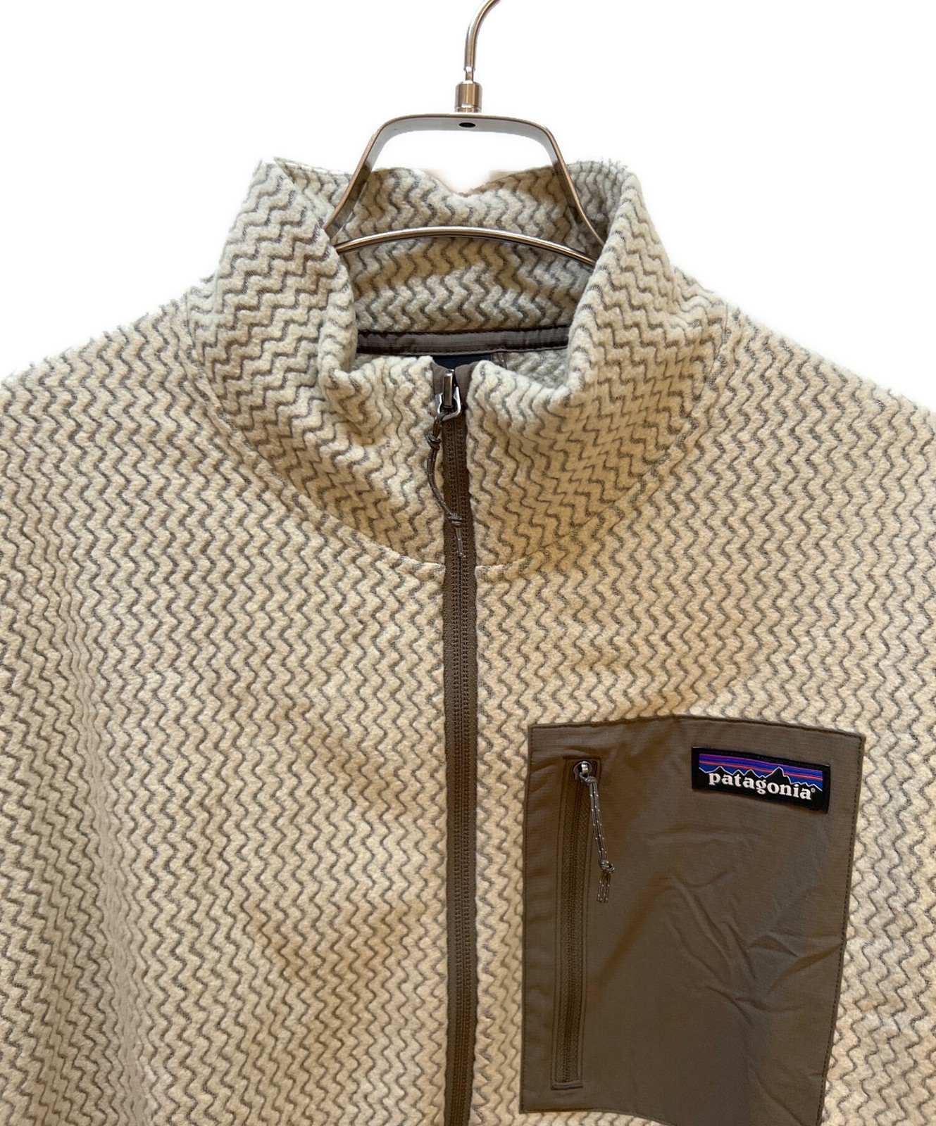 Patagonia Fleece jacket Size: L Beige x brown Men 40275SP26