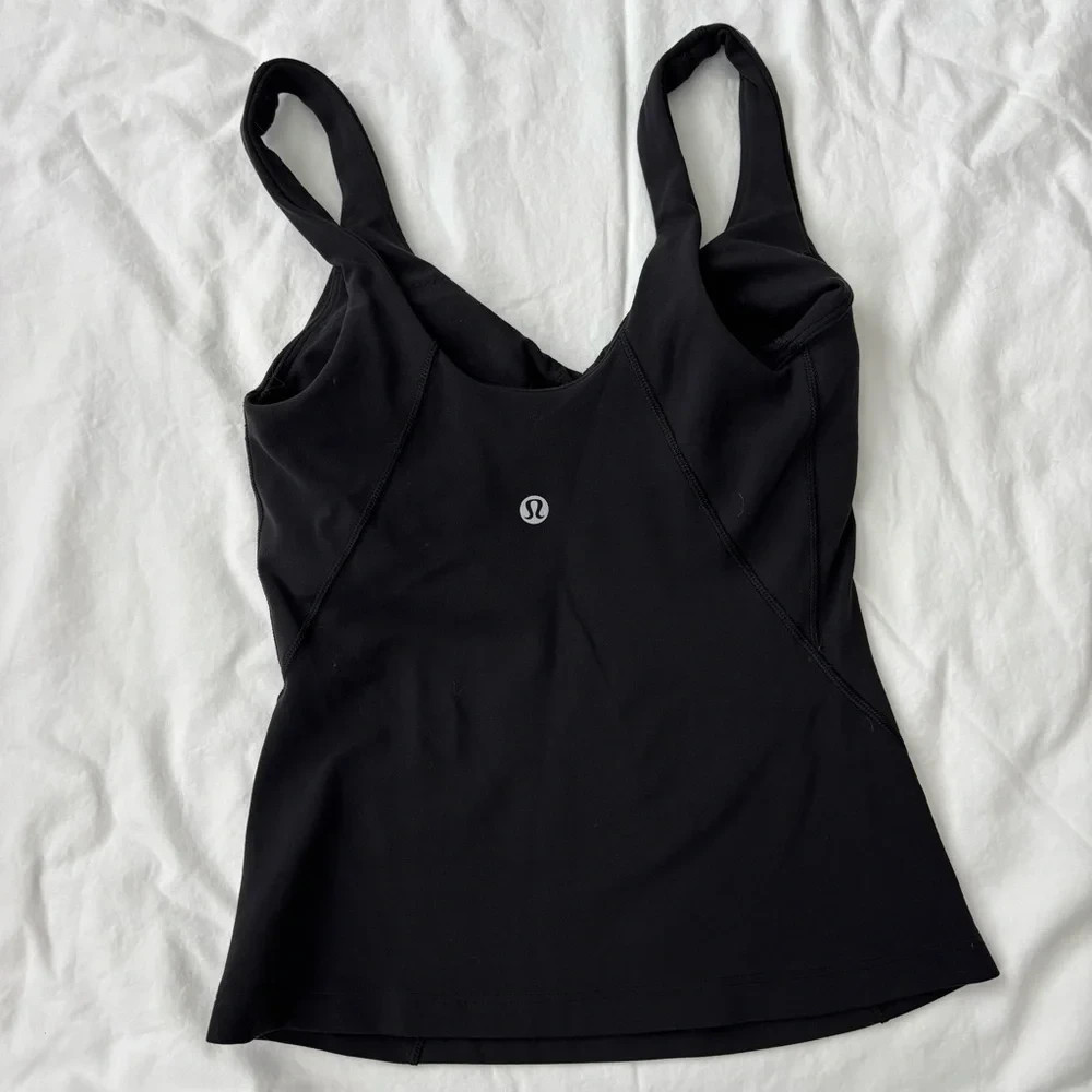 Lululemon Align Tank Top Black Size 0 Nulu Yoga Athletic Built-In Bra