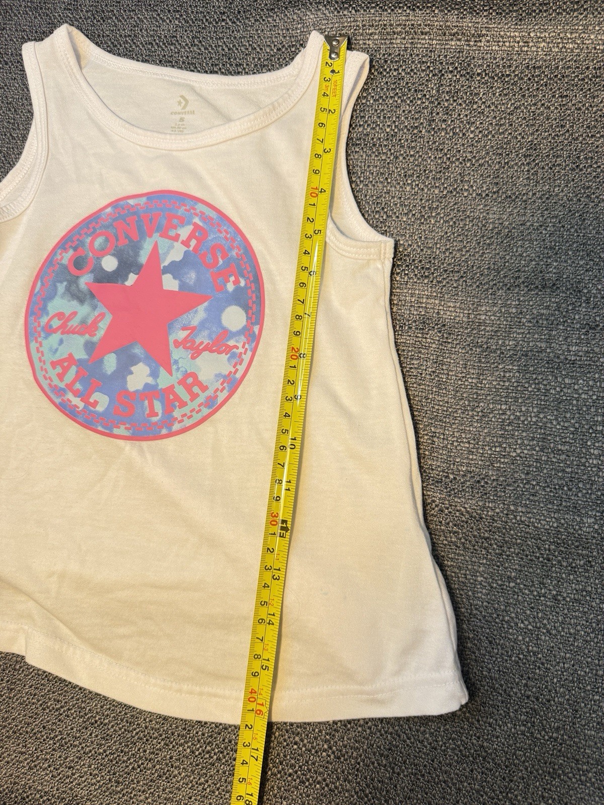 Converse Floral Chuck Patch Tank Top & Bike Short Set 2 Piece Girls Size 5 NWT
