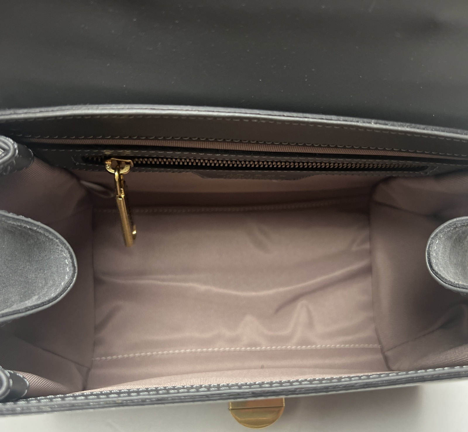 WOMEN MIRIADE ASTER GRIGIO GRAY LEATHER SHOULDER BAG – MADE IN ITALY