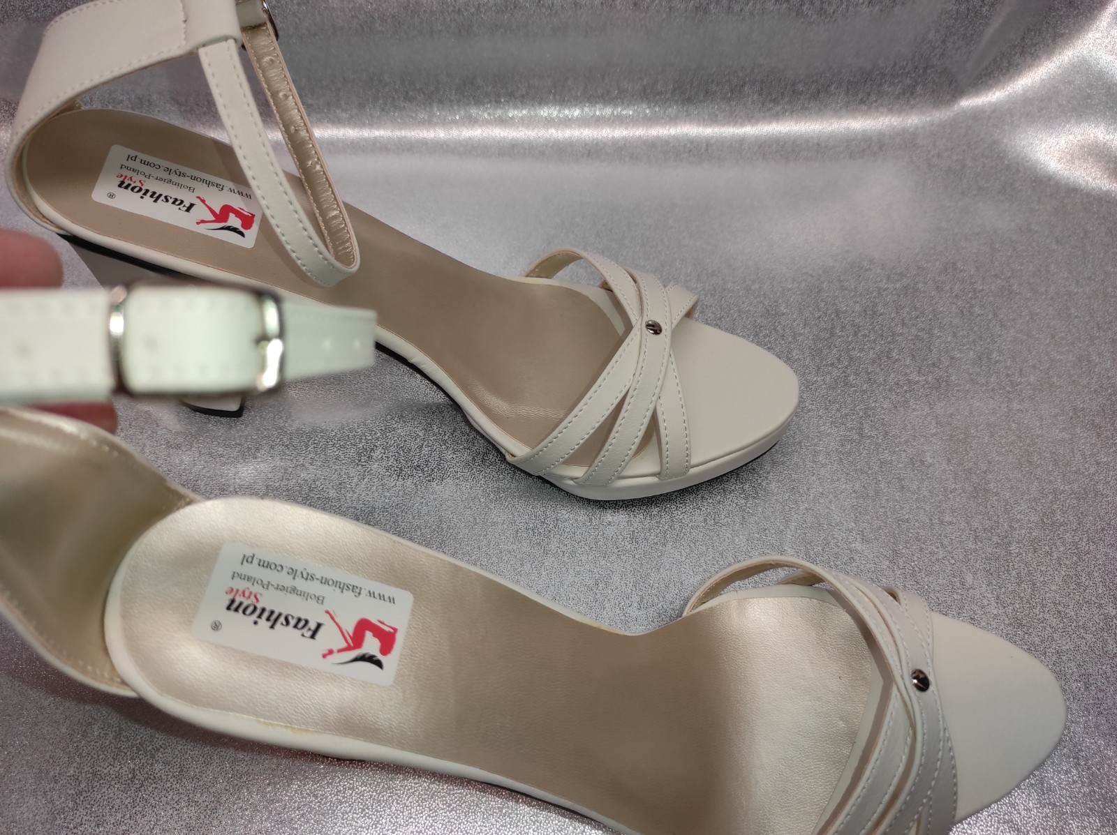 Sandals leather chunky 37 38 39 40 41 42 43 44 45 46 47 platform 2cm heel 13cm PL