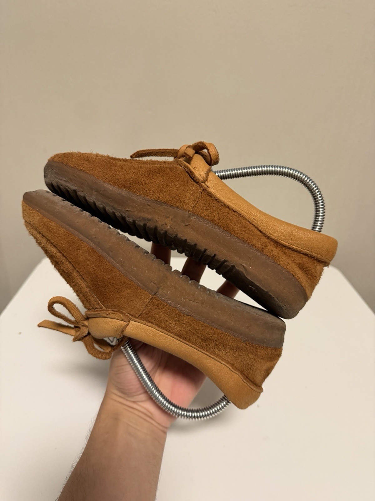 Stager Mukluks Steger Scout Moccasin Suede Leather Chestnut Women’s US 7