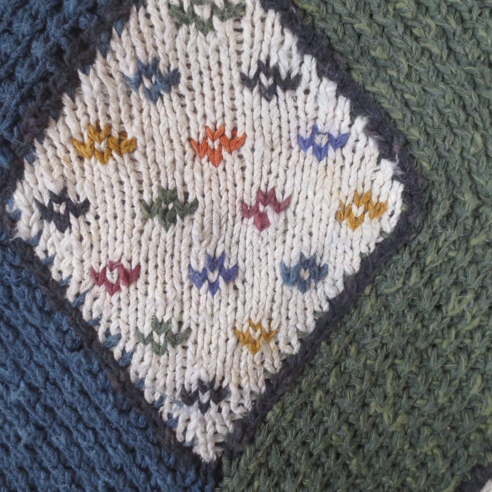 A.J. Tremont Sweater Unisex Large Multicolor Vintage Silk Blend Knit Pullover