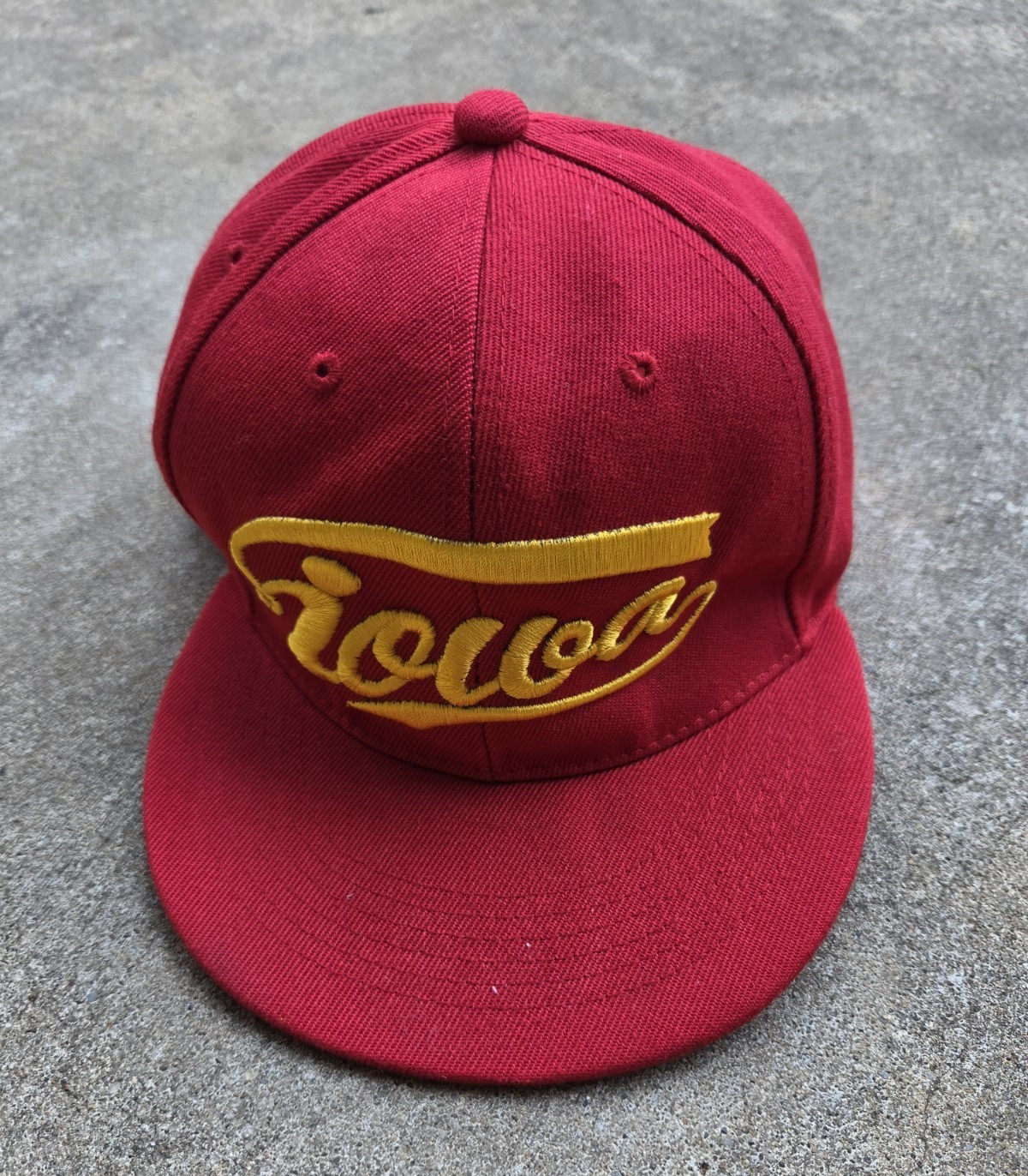 Max Headgear Red Snapback Hat Adjustable One Size Volcom Logo Solid Casual