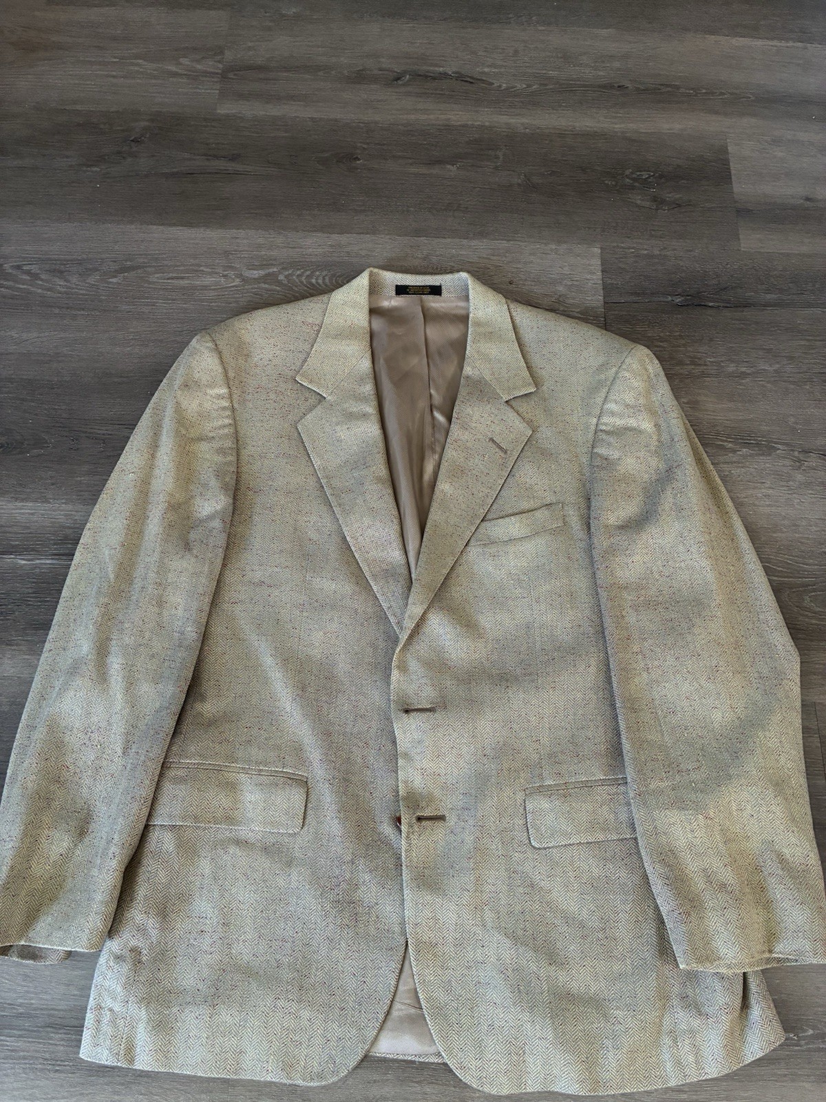 Orvis Blazer Mens 40R Green Plaid Wool Tweed Sport Coat 2 Button Sporting Jacket