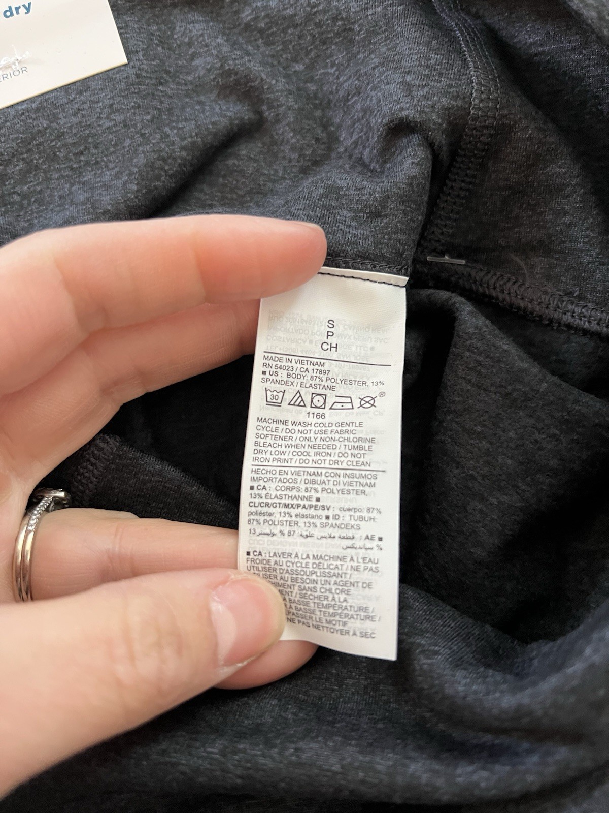 NWT old navy womens SMALL gray Black high waist cozecore stirrup leggings