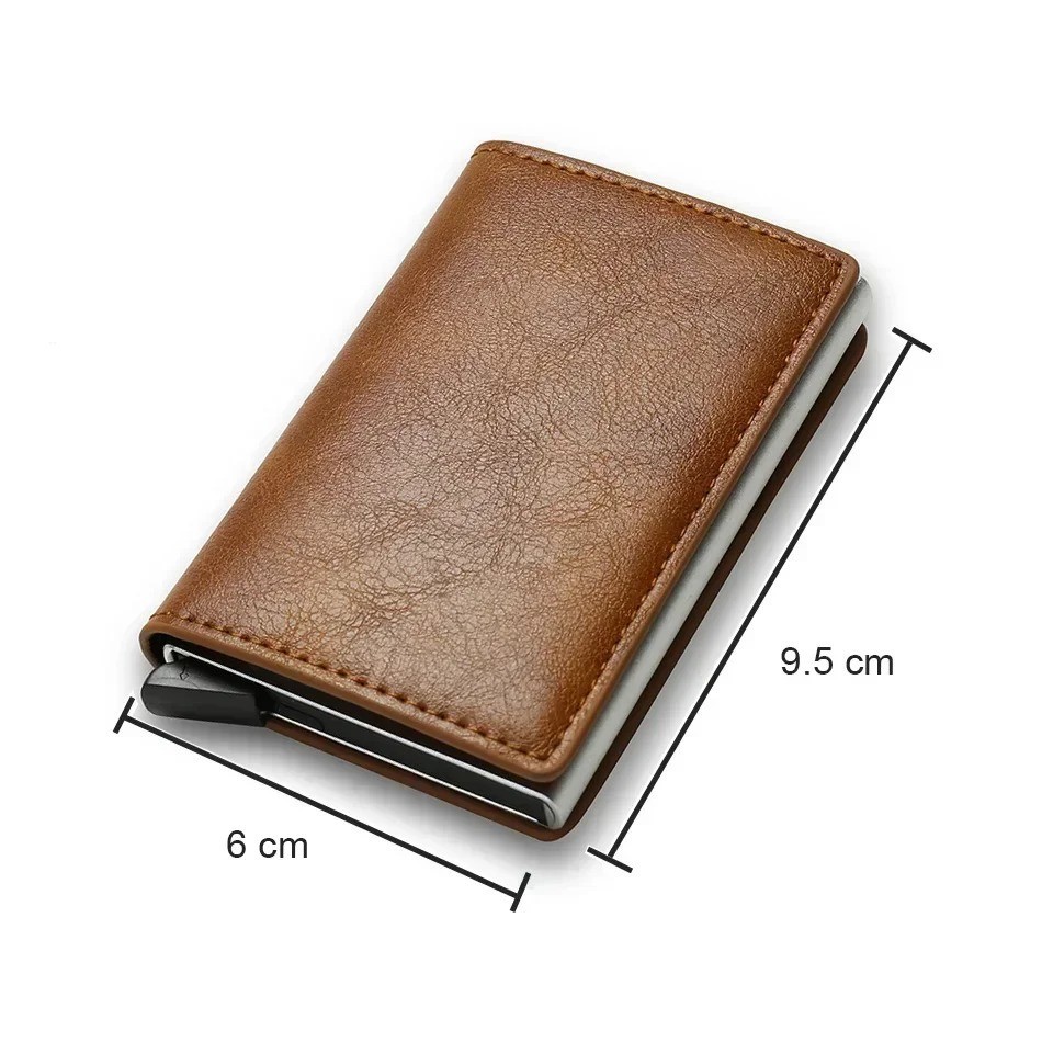Anti Thief Rfid Credit Card Holder Smart Minimalist Wallet Men Women Slim Bank C