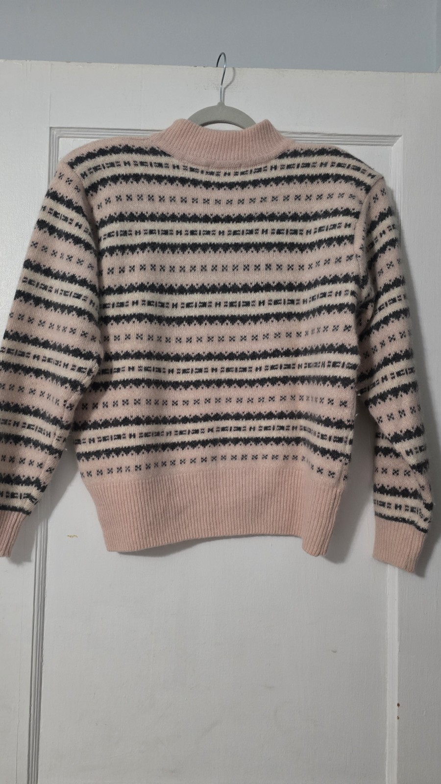 Vintage Liz Claiborne Sweater Sz Medium Preppy Lambswool Angora Striped Mom 90s