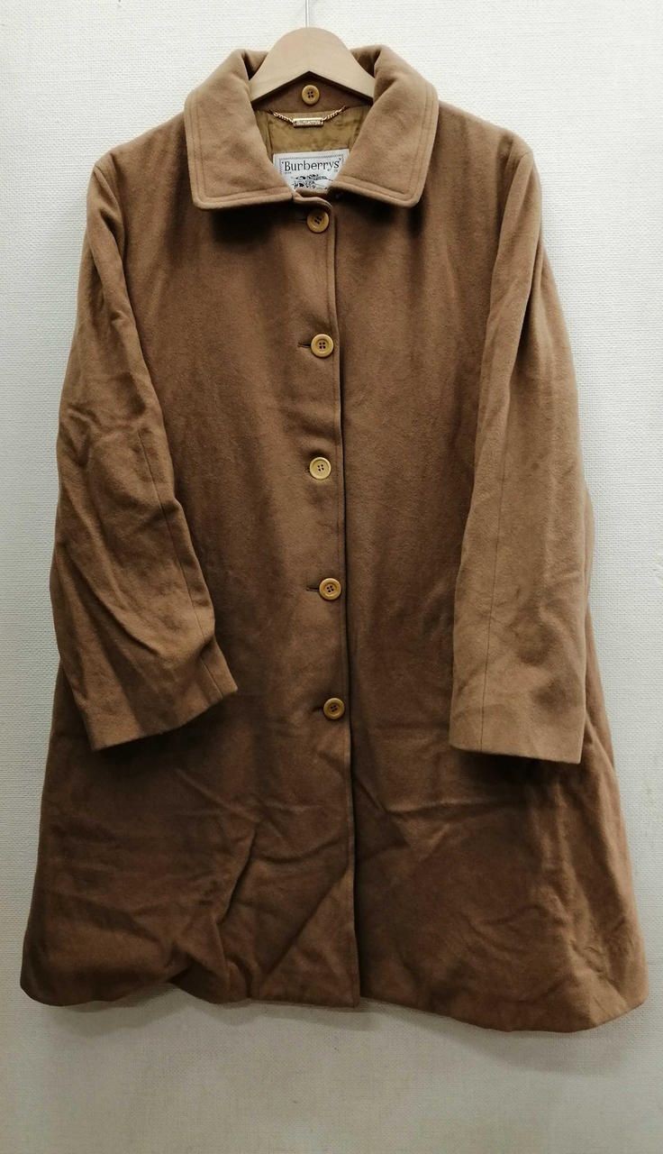 BURBERRYS Cashmere Blend Wool Coat BRN Used