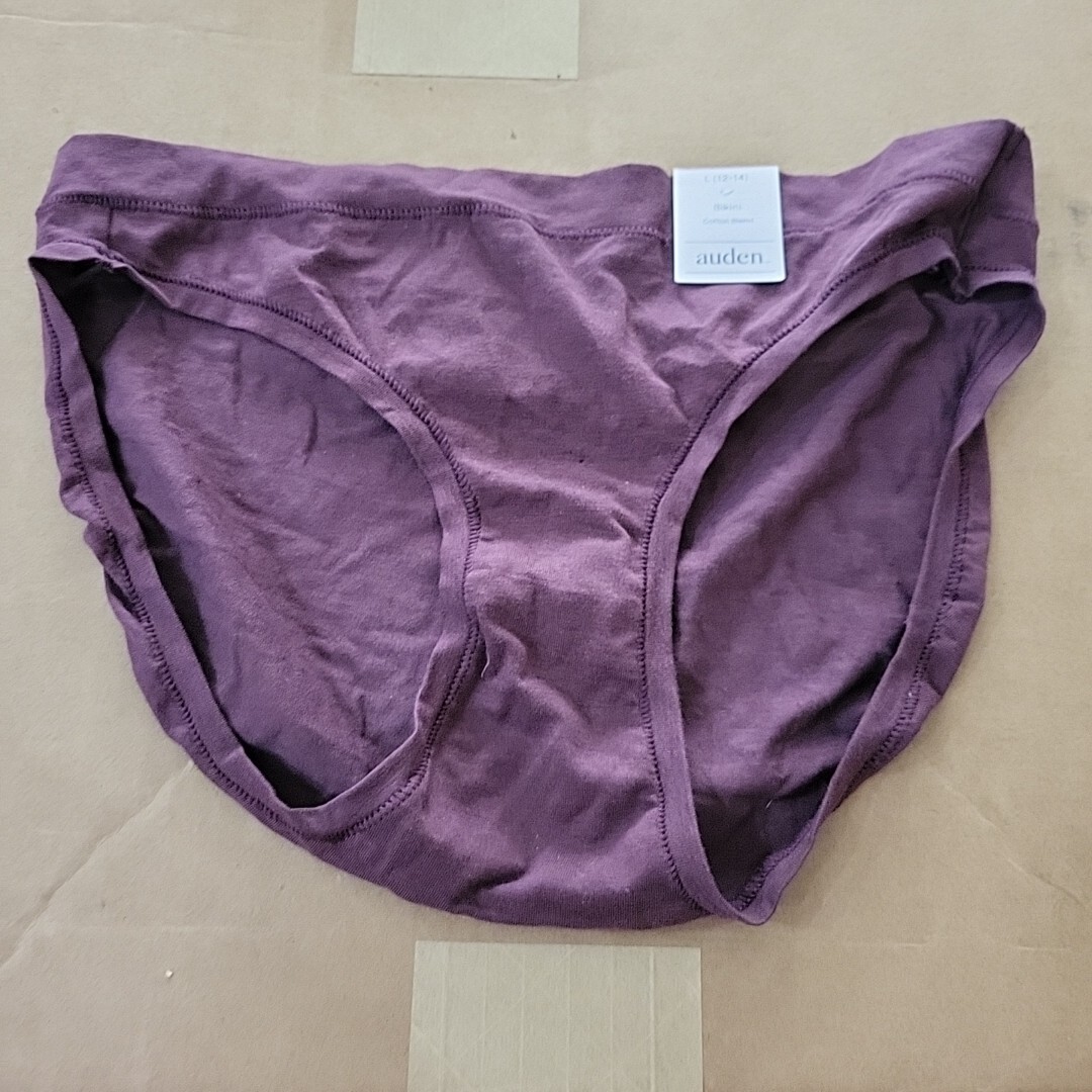 Auden Women’s Underwear Bikini Low rise Full Waistband Elastic Size Large B62