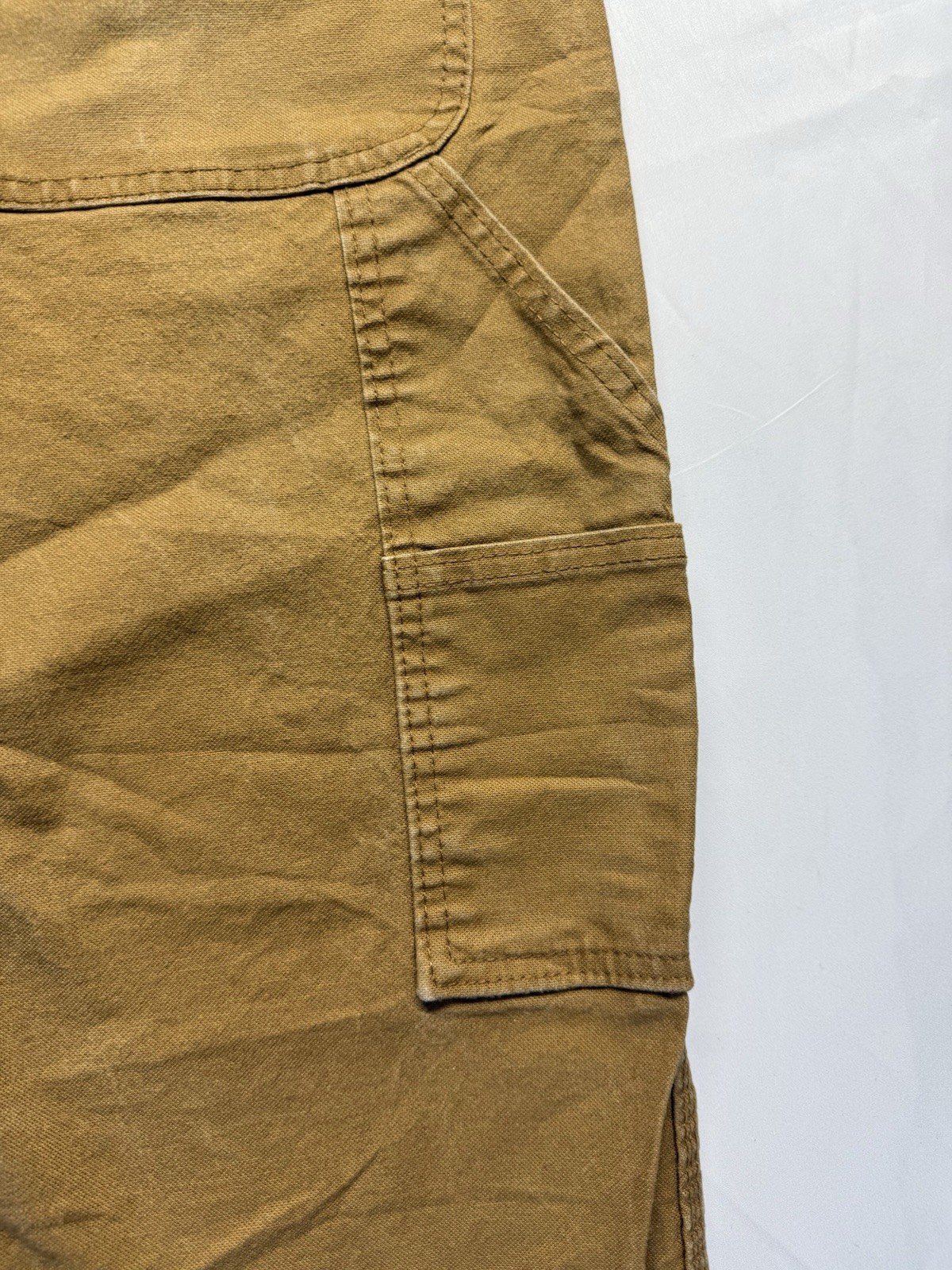 Dickies Pants Mens 32×30 Brown Canvas Carpenter Relaxed Hammer Loop Workwear