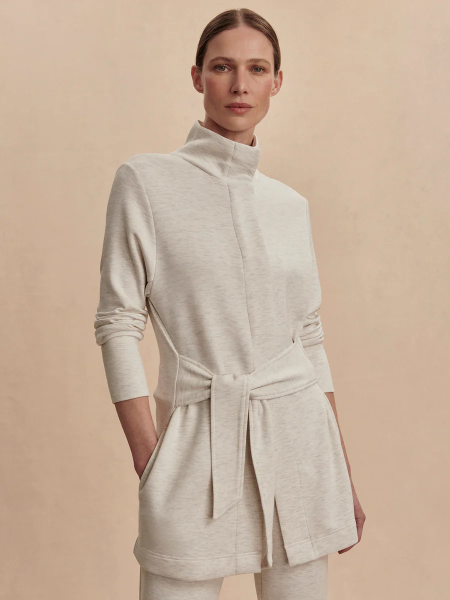 NWT Women’s Varley Anset Jacket in DoubleSoft® Ivory Marl – VAR01082, $158 NEW!