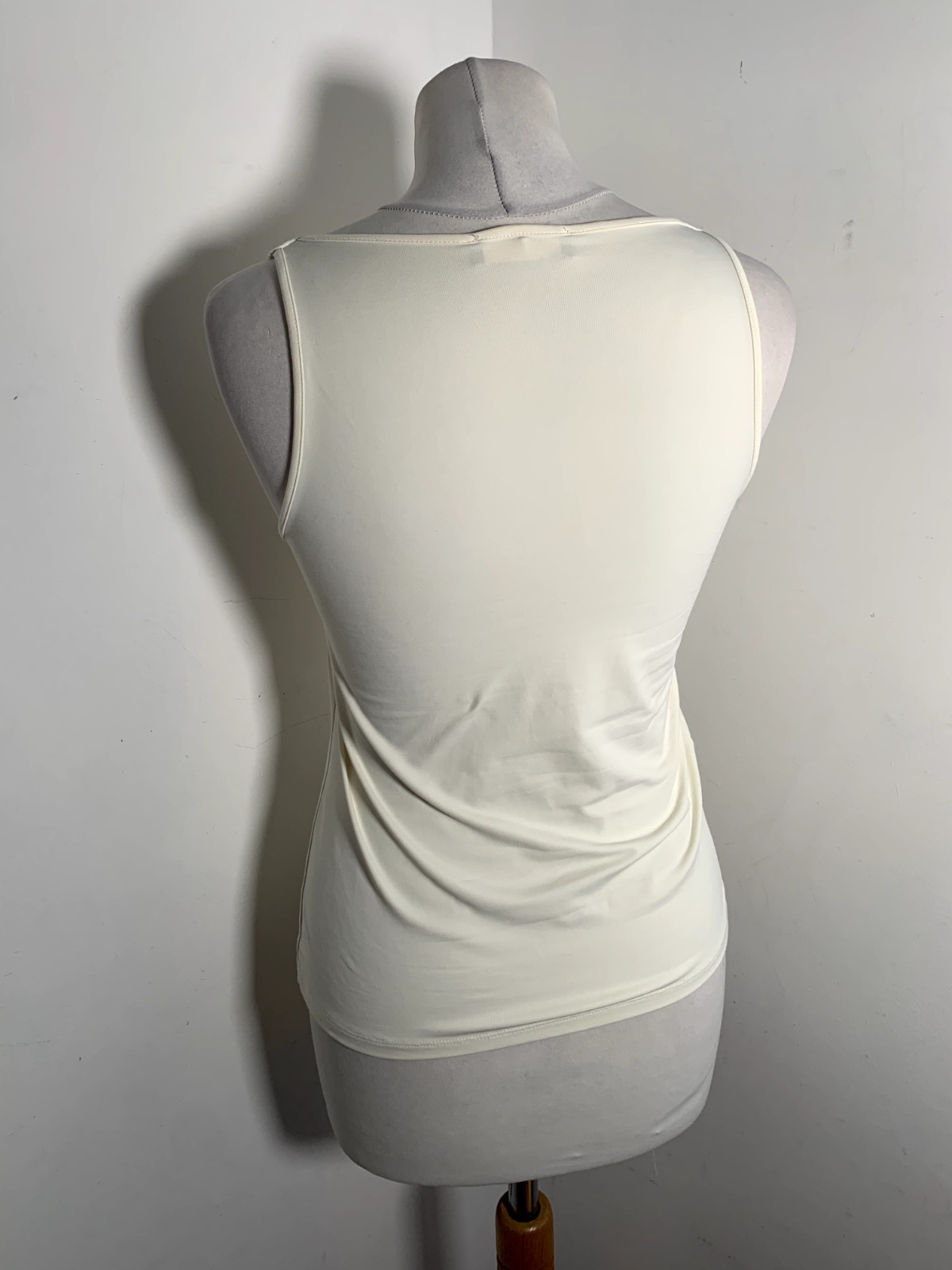 Morgan 90s Y2K blouse top vest UK 8 10 fitted popper detail club rave ruched