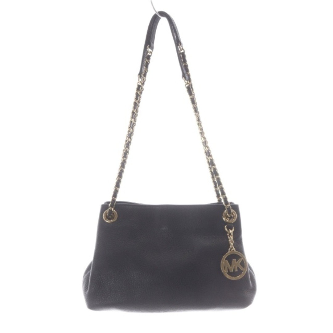 Michael Kors Shoulder Bag Leather Chain Strap Black SR Used 860767700cbaf545bb6f