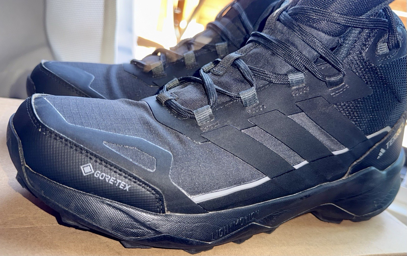 Adidas Terrex Skychaser AX5, GORE-TEX Hiking Boots, Black, US MENS 11.5, JQ2207
