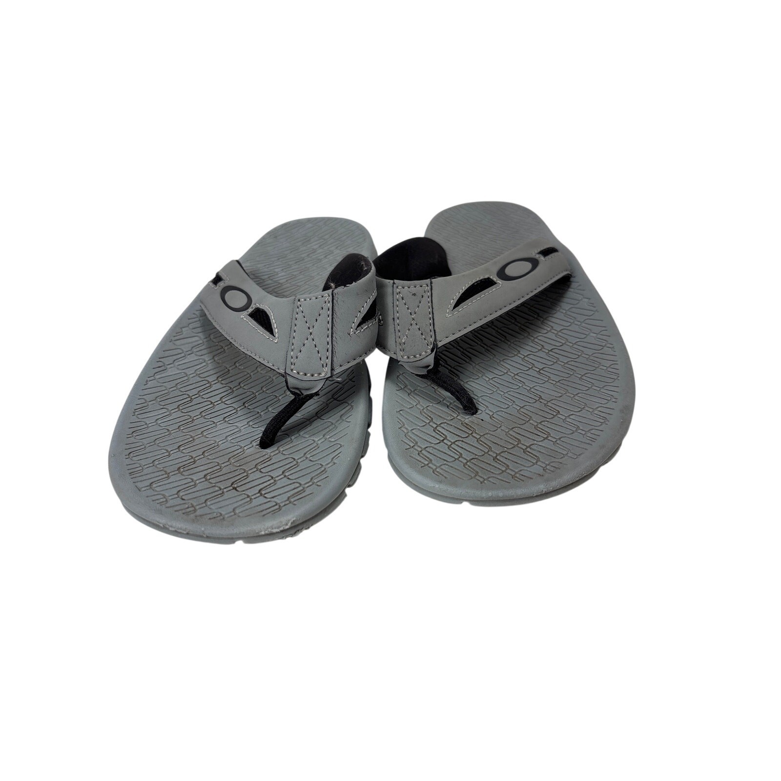 Oakley Operative 2.0 Sandals Mens Size 7 Gray Flip Flops Thong Beach Summer