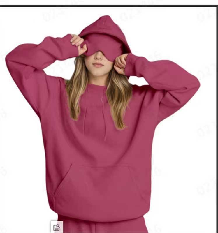 Hoodie with Eye Mask Built In, Airplane Mode Travel Hoodies with Hidden Pockets