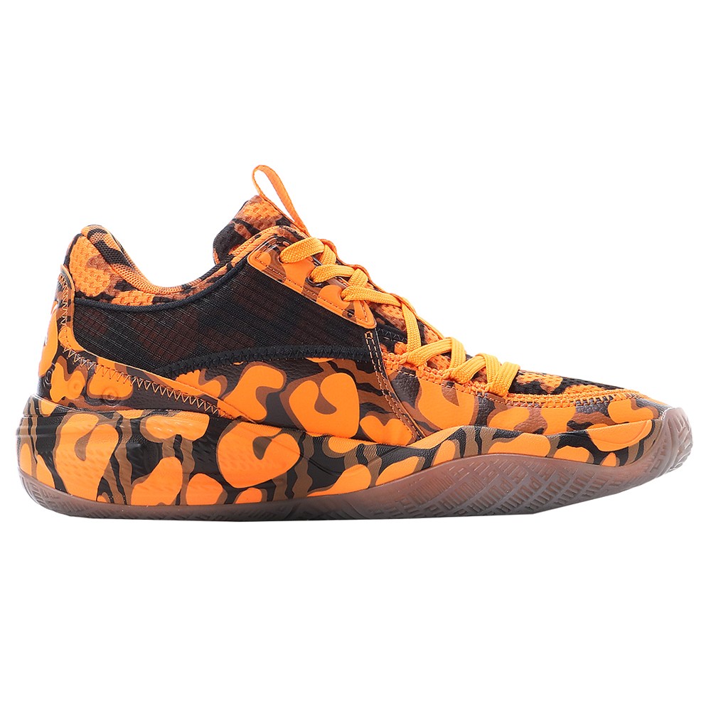 PUMA Court Rider Maverick Graphic Basketball Womens Orange Sneakers Athletic Sh