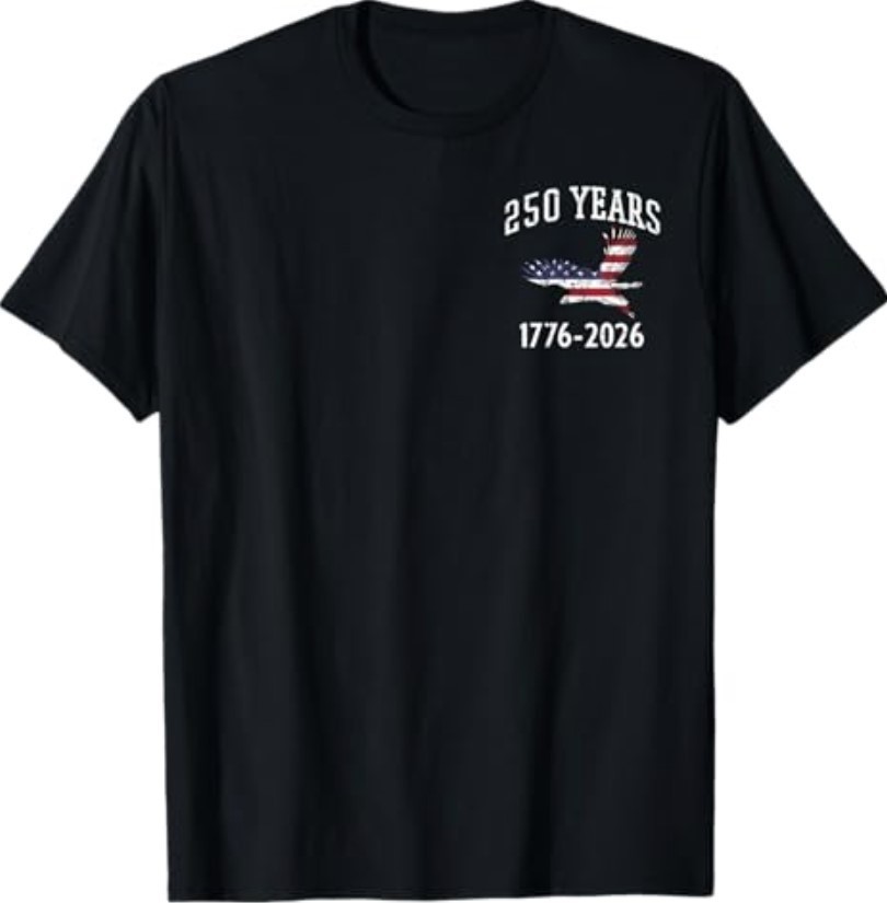 250 Years US Flag American 250th Anniversary Men Women T-Shirt