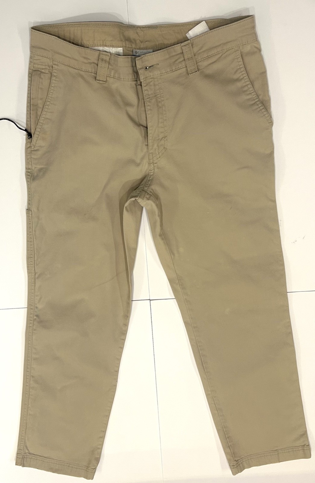 Columbia Mens Outdoor Utility Pants 33×32 Regular Fit Khaki Hiking Stretch