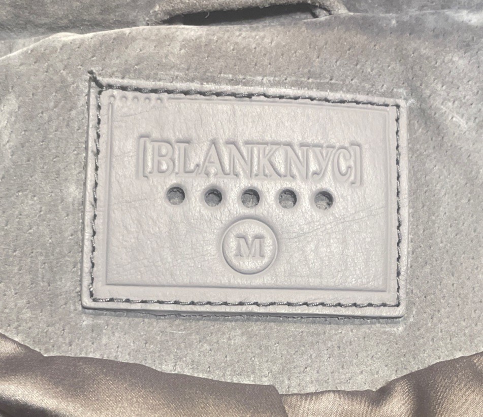 Blank NYC Suede Moto Jacket Grey – Womens Size M